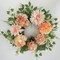 Summer Floral Wreath for Front Door, 20 Inch Artificial Wreath with Peony, Dahlia, and Hydrangea Flowers, Floral Wreath for Window, Porch, and Wall Decor, Year-Round Home Decoration